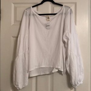 Free People / We the Free Bishop Sleeve Tee